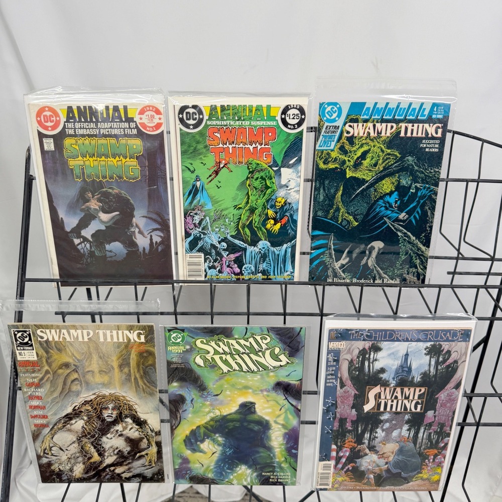 DC Swamp Thing Annual 1 2 4 5 6 lot Childrens Crusade Alan Moore Vertigo